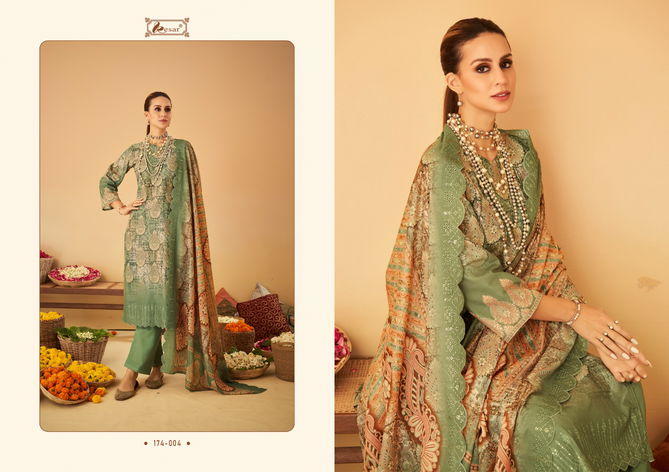 Bin Saeed By Kesar Printed Cotton Dress Material Catalog